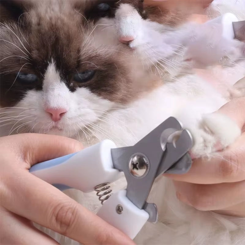 Professional Pet Nail Clipper Stainless Steel Dog Cat Nail Trimmer Labor-Saving Nail Clipper Convenient Dog Grooming Supplies